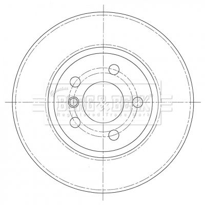 BORG & BECK Тормозной диск BBD5365